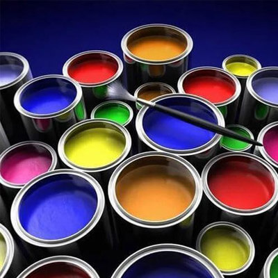 Liquids containing paint or ink