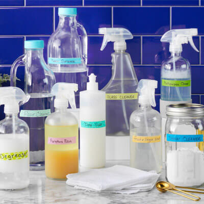 Liquids used for cleaning products and equipment