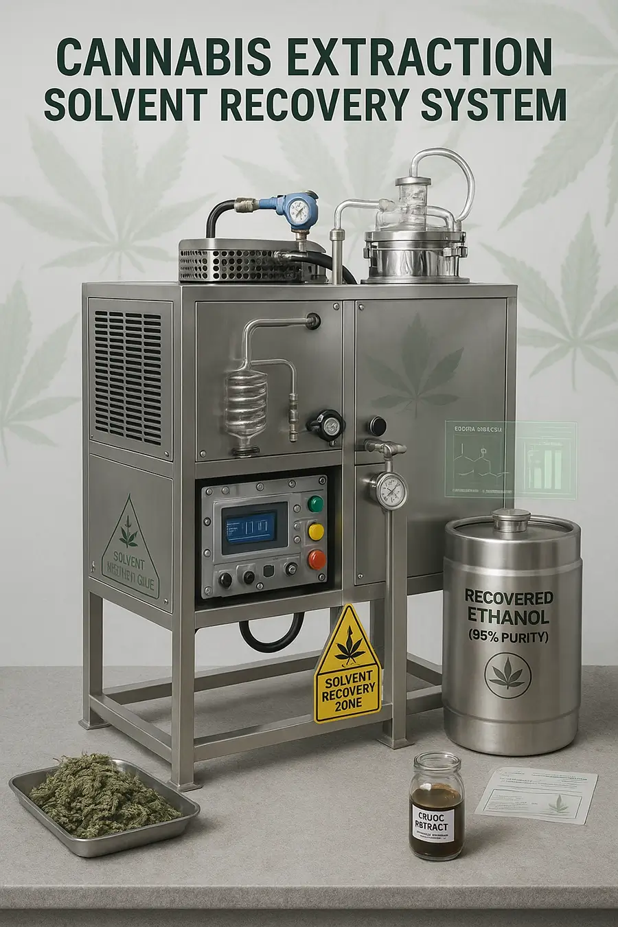 Solvent Recovery System for Cannabis Extraction Solvent Recovery System for Cannabis Extraction