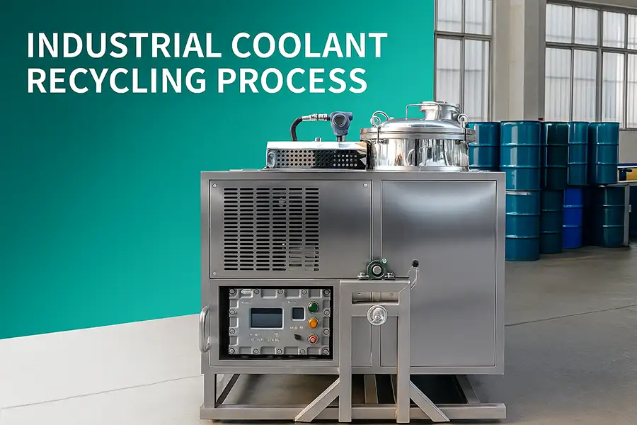 Industrial coolant recycling process