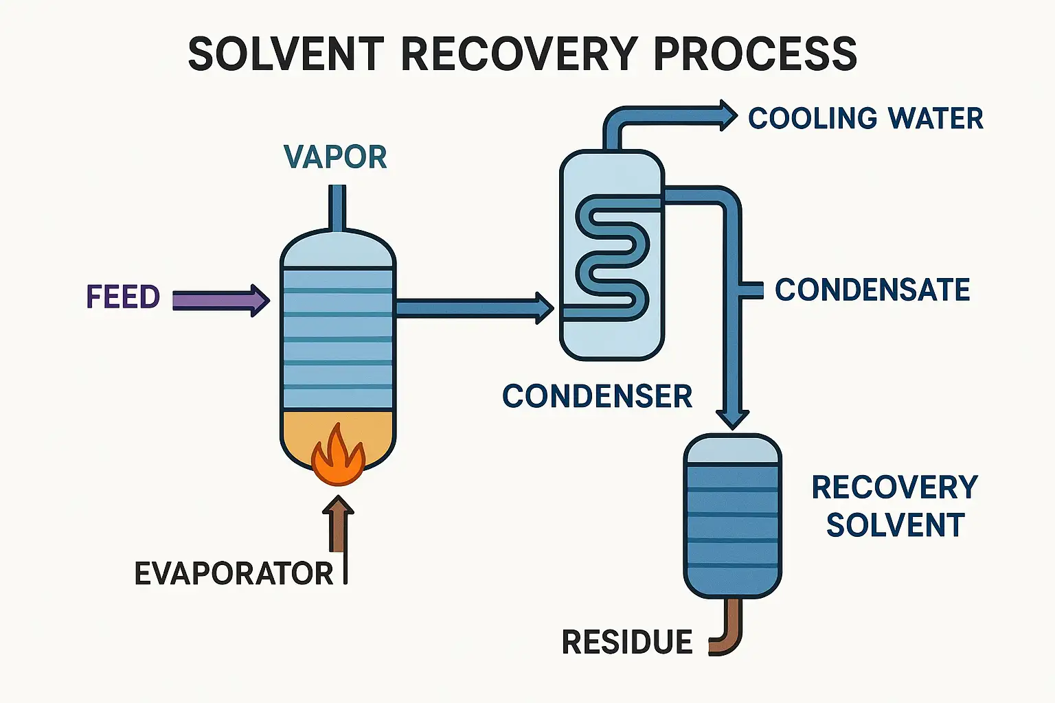 solvent recovery process