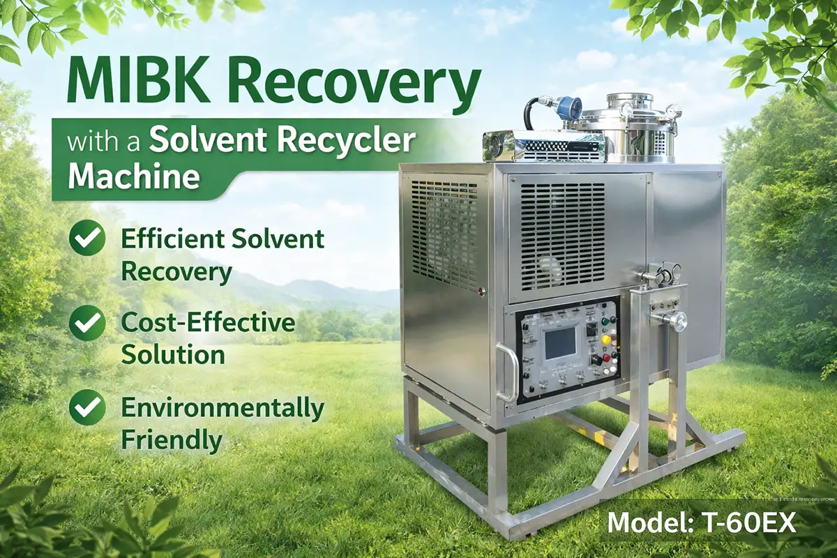 MIBK recovery with a solvent recycler machine undefined