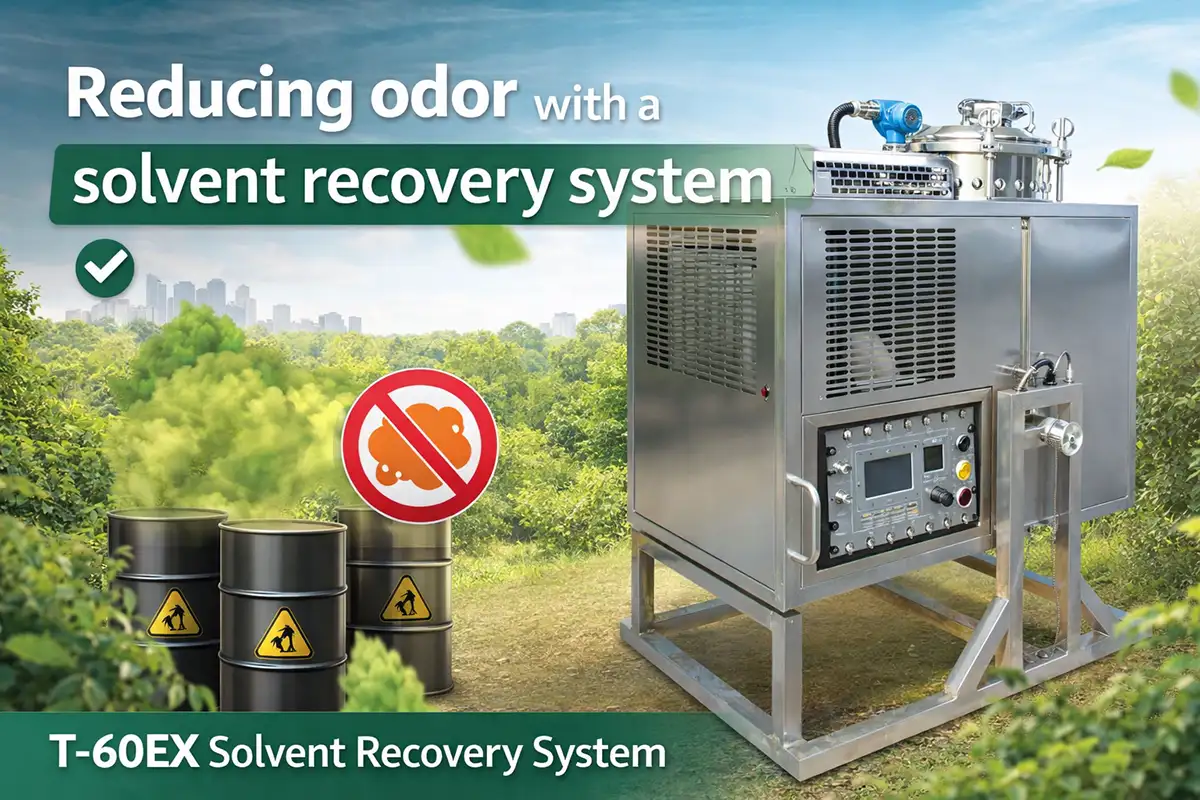 Reducing odor with a solvent recovery system undefined