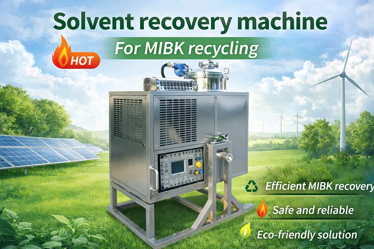 Solvent recovery machine for MIBK recycling undefined