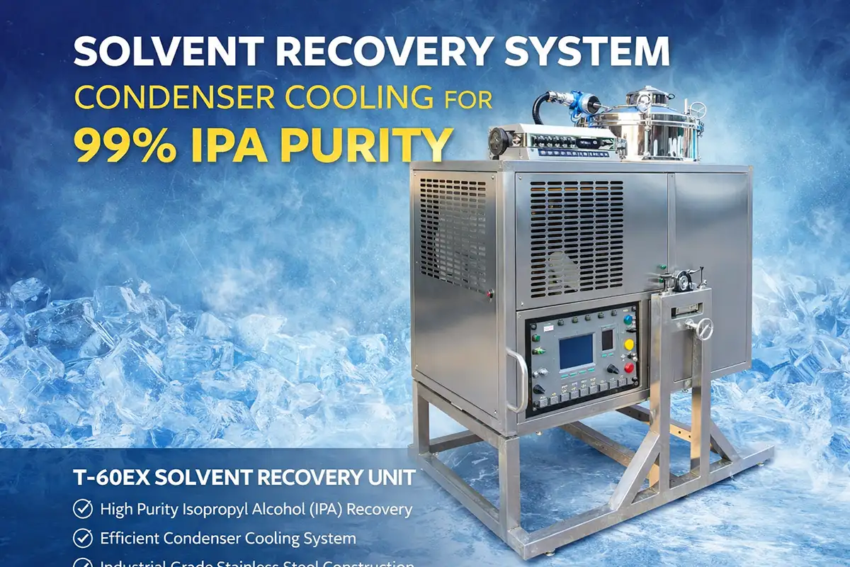 Condenser performance for stable 99% IPA purity