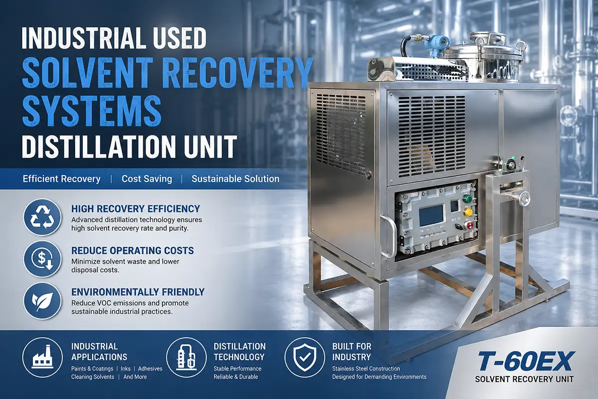 industrial used solvent recovery systems distillation unit undefined