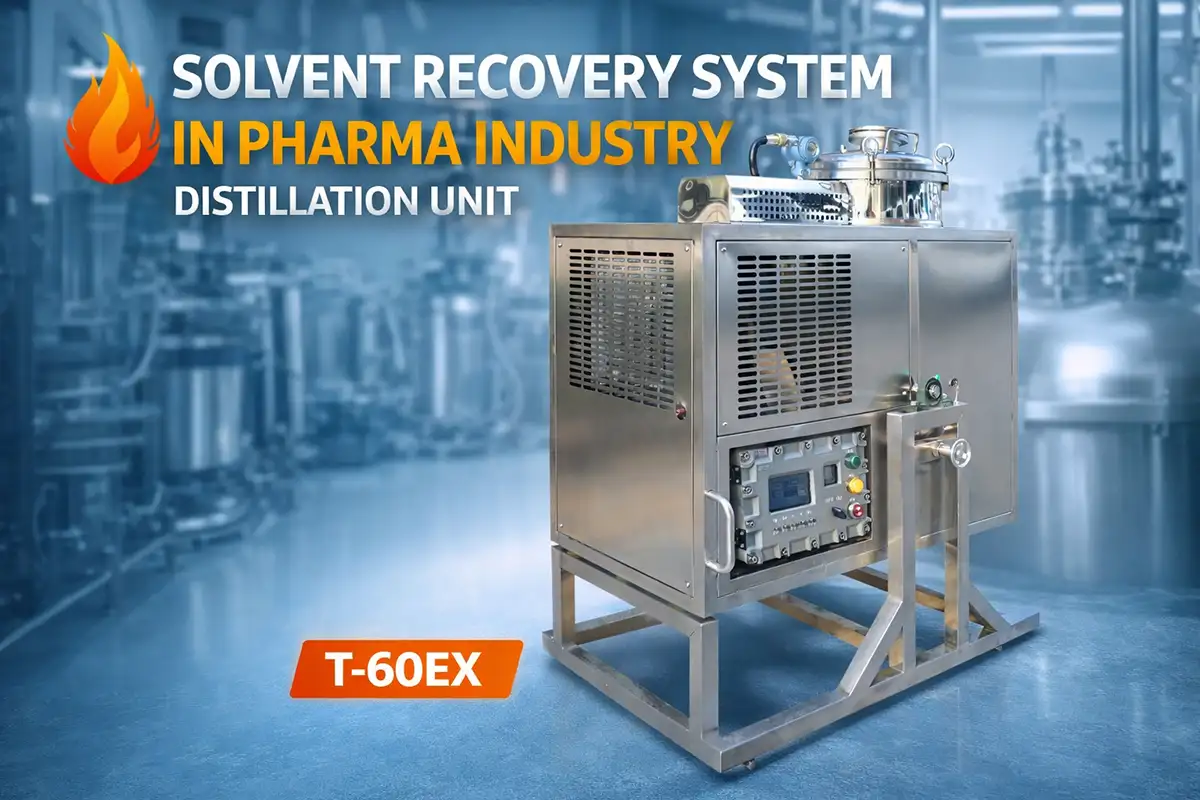 solvent recovery system in pharma industry distillation unit undefined