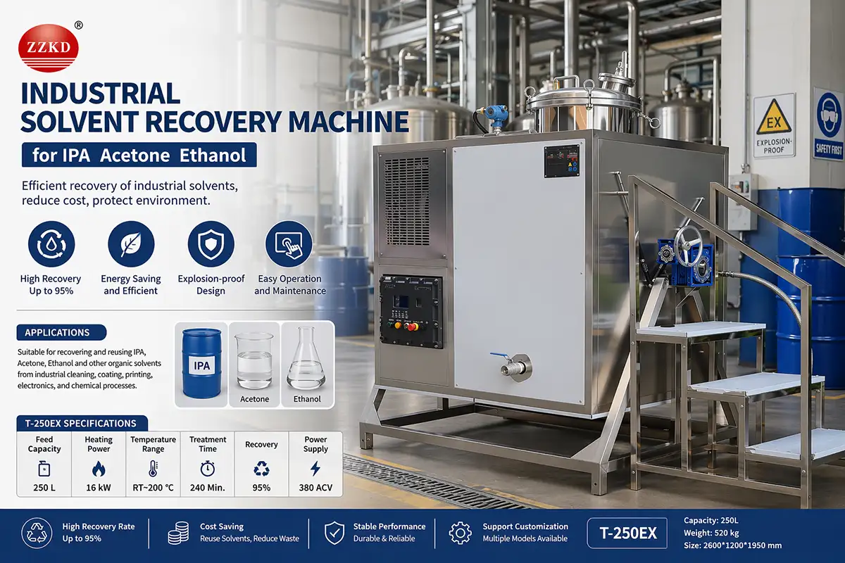 industrial solvent recovery machine for ipa acetone ethanol undefined
