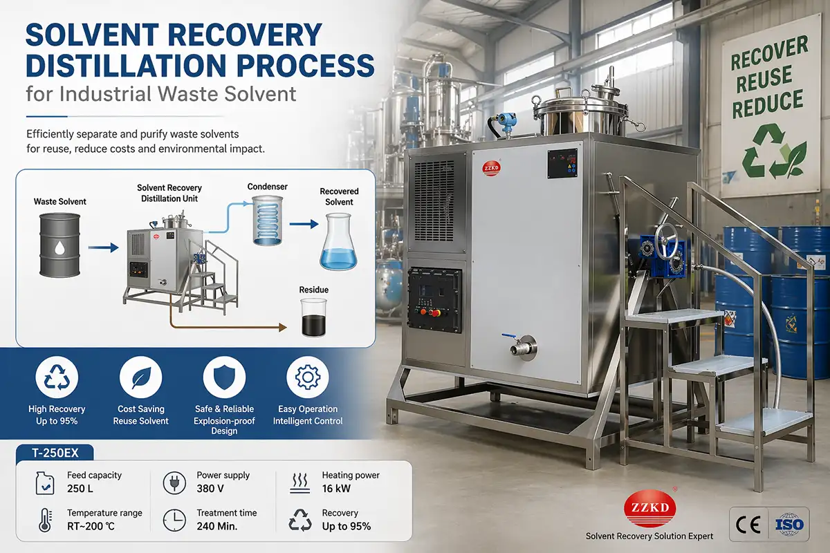 Recovered solvent reuse in solvent recycling system undefined